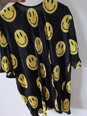 Black And Yellow Smiley Skirt And Shirt Set Burnt Toast